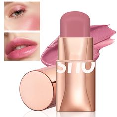 PRICES MAY VARY. Blush Stick:This blush stick can be used on eyes, cheeks and lips. Whether you want to make eyeshadow, blush, outline or lip color, it can help.The cream is delicate and smooth, giving you a natural makeup. It can add a natural luster to your skin tone.The stick has natural texture, it can have a good blending effect into skin, making you look younger, more energetic, and more aura. Waterproof and Longlasting:The blush has rich colors and good color rendering. In addition, it is Cheeks Makeup, Blush Face, Blusher Makeup, Cream Blush Stick, Lip And Cheek Tint, Makeup Waterproof, Cheek Makeup, Skin Lightening Cream, Blush Stick