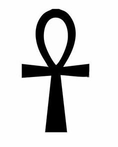 an egyptian symbol is shown in black on a white background, with the word person above it