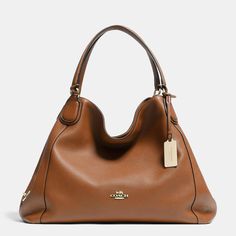 Coach Edie Shoulder Bag In Leather Coach Edie Shoulder Bag, Coach Handbags Outlet, Cheap Coach Bags, Womens Designer Bags, Coach Handbag, Coach Shoulder Bag, Handbag Outlet, Essential Items, Purses Designer