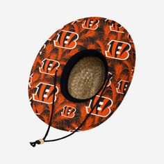 Cincinnati Bengals Floral Straw Hat FOCO - FOCO.com Cool As A Cucumber, Logo Display, Cincinnati Bengals, Straw Hat, Team Spirit, Team Colors, Hot Summer, You've Been, Cincinnati