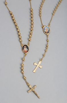 Show your faith with this rosary crucifix Y-necklace finished in glossy goldtone plate. Lobster clasp closure Goldtone plate Made in Brazil Holy Jewelry, Mens Rosary Necklace, Gold Rosary Necklace, Mens Rosary, Cross Rosary, Rosary Jewelry, Vintage Rosary, Gold Rosary, Faith Jewelry