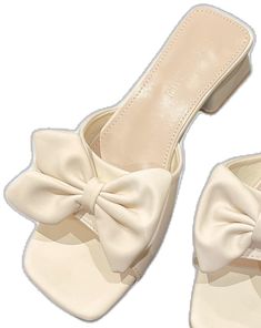 Beige Open Toe Sandals With Bow, Cute Beach Shoes Bow Slides White, Cream 4-inch Heel Wedding Sandals, Chic Cream Sandals With 4-inch Heel, Cream Open Toe Block Heels With 4-inch Heel, Wedding Dress Shoes, Low Block Heels, Chunky Heels Sandals, Summer Wedding Dress