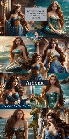 the mermaids are all different colors and sizes, but there is no image to describe