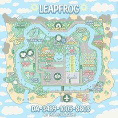 the map for leap frog at disney's animal kingdom