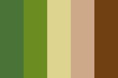 the color palette is green and brown