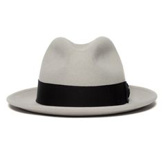 An American-made fedora with a cult following. This all-season hat features a center dent crown, snap brim, a grosgrain hatband with a pinched bow, and a German wicking sweatband. Classic Boater Hat With Flat Brim, Classic Panama Hat With Flat Crown For Winter, Classic Solid Boater Hat With Flat Brim, Classic Fedora With Flat Crown, Classic Top Hat With Flat Crown For Fall, Classic Fur Felt Hat Band With Flat Crown, Classic Flat Crown Top Hat For Fall, Classic Solid Top Hat With Flat Crown, Classic Fall Top Hat With Flat Crown