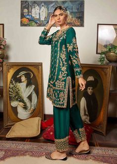 Fashion: #fashion, #style, #outfitinspiration, #beauty Tissue Sharara, Marriage Suits, Embroidery Fashion Detail, Fabric Work, Pakistani Couture, Punjabi Outfits, Raw Silk Fabric, Pakistani Wedding Outfits, Pakistani Fashion Party Wear