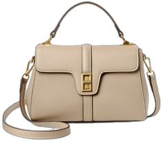 Trendy Satchel With Gold-tone Hardware, Chic Beige Large Capacity Flap Bag, Beige Satchel With Detachable Handle, Trendy Rectangular Satchel With Gold-tone Hardware, Trendy Top Handle Bag With Gold-tone Hardware, Chic Beige Flap Bag With Large Capacity, Trendy Bags With Gold-tone Hardware And Top Handle, Trendy Bag With Top Handle And Gold-tone Hardware, Chic Beige Satchel Bag