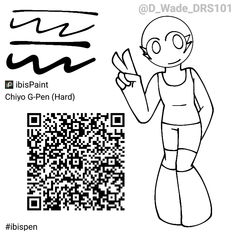 an image of a cartoon character with qr code