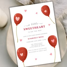 a little sweet heart baby shower is on the way