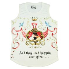 This White muscle tank features a front sublimated print of Cinderella and her Prince and the text that reads " And They Lived Happily Ever After". Made from 95% Polyester 5% Spandex this tank is super soft and tagless for added comfort. This tank is great for any Cinderella fan and is sure to be a favorite. Classic Movie Posters, Muscle Tank Top, City Shorts, Muscle Tank Tops, Disney Junior, Muscle Tank, Muscle Tanks, White Tank Top, Happily Ever After