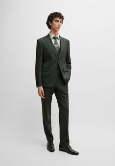 BOSS JECKSON SET - Anzug - open green thirtyseven Boss Suits, Hugo Boss, Green