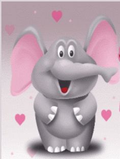 an elephant with hearts on it's back and the words quiero braazte por siemre