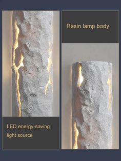 two different views of the same light source, one is white and the other is gray