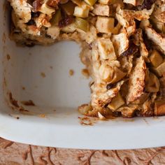 a close up of a cake in a pan on a table