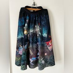 Blackmilk Ride And Seek Pocket Midi Skirt No Longer Available From Blackmilk! Size Xxs But Waist Feels No Tighter Than A S Fleece Lined Pockets! Really Beautiful Details ‘Here's A List Of Things You Should Look For On This Skirt: Six Lanterns Two Birds, Two Dancing Figures One Rabbit, One Dog, One Cat One Circus Tent, One Weird Clown, One Caravan One Small Fairy, One Koala, One Elephant One Bicycle, One Sparkler One Cupcake, One Apple An Admission Ticket And Some Peanuts.. And One Majestic Carousel Unicorn. This Fleece-Lined Midi Skirt Is Super Sweet And Totes Work-Appropriate. **This Is A Limited Product - Once It's Gone, It's Gone Forever, So Get In Quick! ‘ Carousel Unicorn, Dancing Figures, Circus Tent, Admission Ticket, Gone Forever, Work Tote, Two Birds, Black Milk, Super Sweet