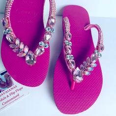 Nwt Havaianas Fucsia Color Embelleced Sandals Size 5/6, New, Comfortable, Antiperspirant And Do Not Deform, Personalized With Crystals And Beautiful Stones, Very Pretty. Pink Summer Party Flip Flops, Pink Party Flip Flops For Summer, Summer Party Pink Flip Flops, Pink Party-style Summer Flip Flops, Pink Round Toe Flip Flops For Party, Adjustable Pink Summer Slippers, Pink Adjustable Round Toe Flip Flops, Pink Adjustable Open Toe Slippers, Pink Adjustable Non-slip Flip Flops