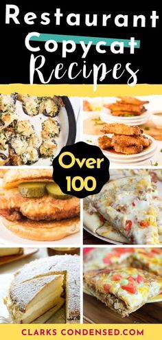 the cover of restaurant copycat recipes over 100