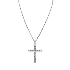 DESCRIPTION: This 14k White Gold Classic Diamond Cross Pendant is a timeless piece, crafted with 1.26 carats of round diamonds in a detailed and elegant design. The polished white gold accentuates the sparkle of the diamonds, creating a piece of jewelry that is both beautiful and timeless. Please note: The chain pictured is sold seperately. DETAILS: Item Code 325bbb Diamond Carat Weight 1.26 ctw Diamond Clarity SI2-SI3 Diamond Color G-H Metal Color Based on Gold Color Selection Metal Type Gold Length 40 mm Item Weight 3.6 grams Width 22 mm Diamond Cross Pendants, Diamond Cross, Diamond Carat, Diamond Color, Diamond Clarity, Metal Color, Cross Pendant, Timeless Pieces, Colored Diamonds