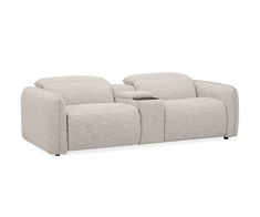 the reclining sofa with two seats on it