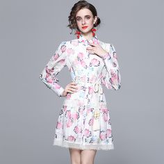 F00144247-113 White Patchwork Feminine Dress, White Feminine Patchwork Dress, Feminine White Patchwork Dress, Spring White Patchwork Midi Dress, Spring Mini Length Patchwork Dresses, Spring Patchwork Knee-length Mini Dress, White Patchwork Mini Dress, White Patchwork Dress For Spring, White Patchwork Dresses For Spring