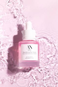 Resurfacing Peel Serum - AN Skin & Beauty Pink Serum, Glow Serum, Skin Serum, Brightening Serum, Smoother Skin, Computer Graphics, Lactic Acid, Radiant Skin, Beautiful Lights