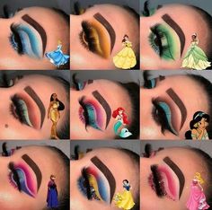 Jasmine Makeup, Carnaval Make-up, Disney Eye Makeup, Disney Princess Makeup, Make Up Mata, Maquillage Yeux Cut Crease, Halloweenský Makeup, Kendall Jenner Makeup, Sunset Makeup