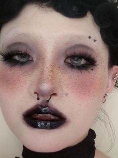 Maquillage Goth, Galaxy Makeup, Alt Makeup, Edgy Makeup, Black Makeup