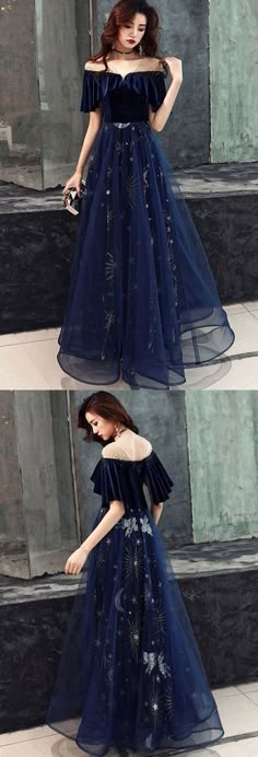 Prom Dresses Long Blue, Lace Long Prom Dress, Prom Dress Blue, Blue Evening Dress, Prom Dresses Black Girls Slay, Dress Display, 2024 Prom, Prom Dress Ideas, Blue Evening Dresses