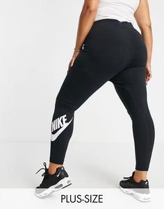 Leggings by Nike This item is excluded from promo High rise Elastic waist Nike logo print to leg bodycon fit Nike Leggings Outfit Casual, Nike Leggings Outfit, Leggings Outfit Casual, Leggings Nike, Leggings Outfit, Nike Leggings, Plus Size Leggings, Active Wear Leggings, Outfit Casual