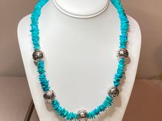 If a different length is needed, please message me 22 Inches Turquoise Chips Silver Acrylic Bead is 22MM Cheap Adjustable Turquoise Necklace For Beach, Big Necklaces, Shells Necklace, Food Necklace, Chip Necklace, Funky Necklace, Turquoise Beaded Necklace, Fruit Necklace, Fish Jewelry