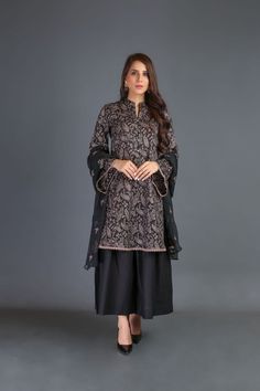 Bareeze Night Canvas Mc690 Black Collection 2021 Suits For Wedding, Designer Summer Dresses, Pakistani Designer Suits, Pakistani Lawn Suits, Gul Ahmed, Ladies Clothing, Lawn Suits, Pakistani Designers, Shalwar Kameez