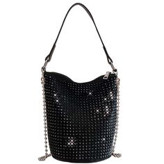 PRICES MAY VARY. Bydenwely Small/Medium Diamond Purse for Chic Women, is full of sparkly Silver/Black spots studs, so blinging, fashionable and glamorous outfit for Party or Prom! The Crystal Rhinestone Purse is made of durable faux suede outer lining and quality faux leather. Each flatback barrel spike stud is smooth and bring out glittering effect, super shining especially in lights. Please ensure it is zip closure with no compartment pocket, and the synthetic rhinestone rivets made by fine po Bling Purses, Glamorous Outfits, Bling Bags, Everyday Handbag, Evening Purse, Chic Accessories, Small Tote, Mini Tote, Prom Party