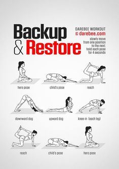 the back up and restore exercise poster