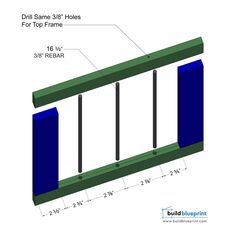 the diagram shows how to build a built - in shelf for storing items and other things