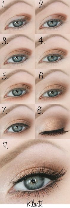 tutorial for a pretty daylight make up in natural colours :hearts: Mac Make Up, Makeup Kawaii, Simple Makeup Natural, Tutorial Eyeliner, Grey Makeup, Mekap Mata, Blonde Hair Makeup, Best Wedding Makeup