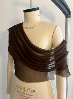 Draping Top, Lil Top, Fashion Silhouette, Fashion Project, Clothing Details, Fashion Sewing Pattern, Fashion Design Clothes, Fashion Sewing, Sewing Dresses