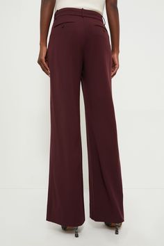 At the heart of STAUD is design. Think attention to detail, opposition to the ordinary, and a feminine aura. A blend of originality and style make this a cult-favorite brand of fashionistas and celebrities.Berrylicious! The Merlot Prince delivers an elevated take on the classic pant silhouette. Crafted from a luxurious suiting fabric, these wide-leg trousers feature flat front with a zipper fly and back welt pockets. Pair it with your favorite button-down for an everyday essential look, or with a matching Merlot Aura Sweater for a chic elevated outfit.
High rise
Waist band
Zip fly front closure
Clean hem
Wide-leg silhouette
Material: 63% Polyester, 33% Rayon, 4% Spandex
Care: Dry clean Feminine Aura, Suiting Fabric, Classic Pants, Plus And Minus, Cocktail Attire, Merlot, Pullover Sweatshirts, Fall Trends, Wide Leg Trousers