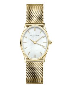 In the world of fashion, where trends evolve at the speed of light, having a timepiece that combines both timeless elegance and contemporary style is truly a treasure. The Rosefield The Oval White MOP Mesh Gold Watch OWGMG-OV10 is a remarkable creation designed for the trendsetting woman who appreciates a blend of classic and modern aesthetics. This exquisite watch is more than just a device to tell time; it is a statement piece that reflects the wearer’s unique sense of style and sophistication Golden Watch, Modern Elements, Mesh Bracelet, Sneaker Dress Shoes, Stainless Steel Mesh, Steel Mesh, Mesh Design, Square Watch, Women's Watch