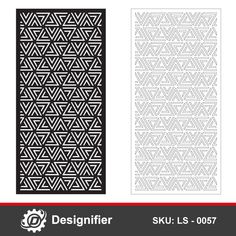 two designs for the design files, one is black and white with an intricate pattern on it