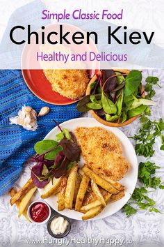 the cover of simple classic food chicken kiew, healthy and delicious by mary hay