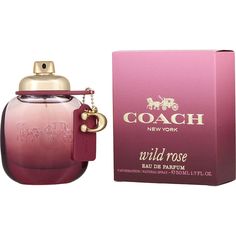 Rediscover romance with Wild Rose by Coach. This tender floral fragrance reconnects you with your softer side. It opens with bright citrus before velvety rose touches your heart strings, reminiscent of rose petals scattered over satin sheets. Sensual musk prolongs the intimacy while cedarwood provides warmth and comfort. Wild Rose rekindles the passionate flame within. Wear it when you want to recapture that breathless feeling of new love. Wild Rose Perfume by Coach New York Discover unbeatable Coach Fragrance, Perfume Rose, Rose Perfume, Types Of Roses, Red Currant, Branding Coach, Coach New York, Antiperspirant Deodorant, Massage Roller