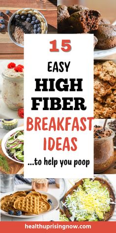 high fiber breakfast ideas to help you poop in the morning and night are great for busy mornings