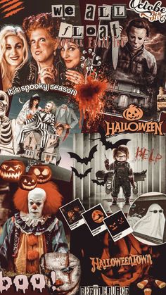 a collage of halloween related items