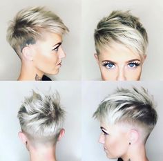 Shaved Pixie, Stylish Short Haircuts, Hair 2018, Edgy Chic, Penteado Cabelo Curto