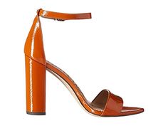 Sam Edelman Yaro Ankle Strap Sandal Heel | Zappos.com Orange Sandals With Heel Strap And Open Heel, Orange Sandals With Heel Strap And Block Heel, Orange Sandals With Heel Strap, Modern Orange High Heel Sandals, Orange Sandals With Ankle And Heel Straps, Orange Sandals With Ankle Strap And Heel Strap, Orange Sandals With Heel Strap And Ankle Strap, Orange Leather Heels With Buckle Closure, Spring Open Heel Heels With Adjustable Strap