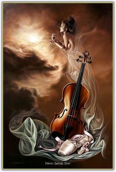 (3) Tumblr Violin Art, Music Painting, Soyut Sanat Tabloları, Music Artwork, Photography Subjects, Romantic Art, Art Music, Beautiful Paintings