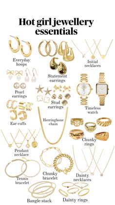 Ear Cuff Chain, Timeless Watches, Vlasové Trendy, Pakaian Feminin, School Looks, Stacked Bangles