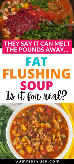 Fat Flush Soup, Protein Soup Recipes, Tacos Vegan, Protein Soups, Fat Burning Soup, Diet Soup Recipes, Fat Flush, Best Fat Burning Foods, Soup Diet