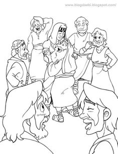 jesus and his family coloring page